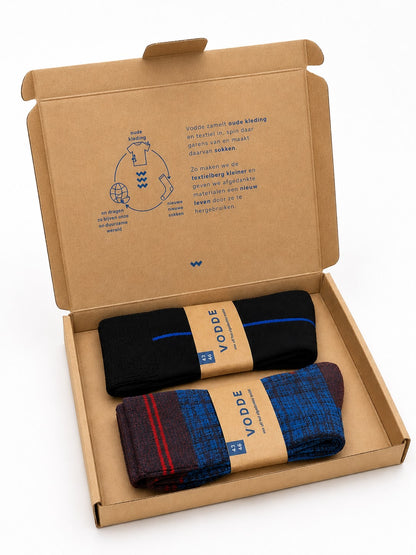 Giftbox - Design/Effen sokken