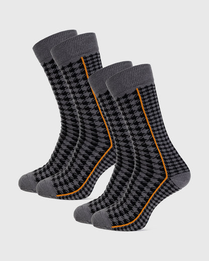 Dress socks Pied de Poule 2-pack